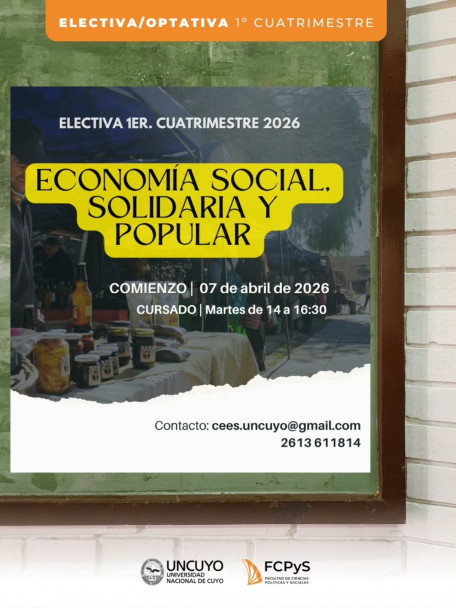 imagen Materias Optativas/Electivas - 1° cuatrimestre 2026