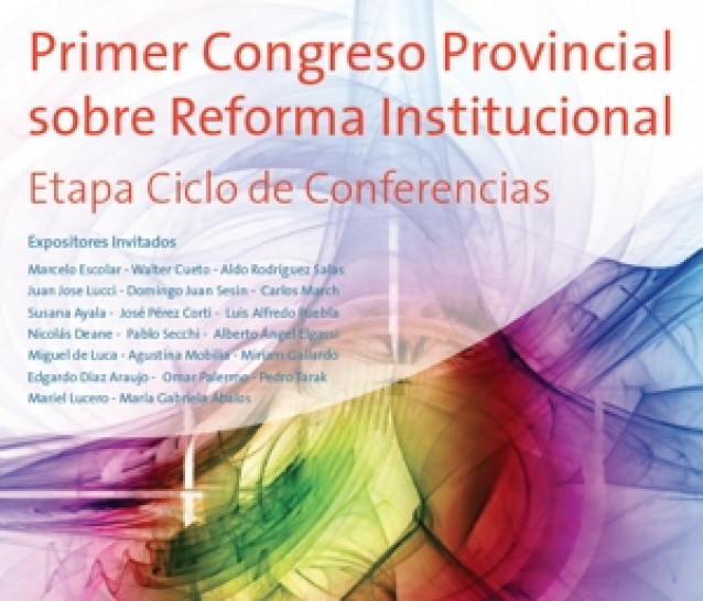 imagen Primer Congreso Provincial Sobre Reforma Institucional