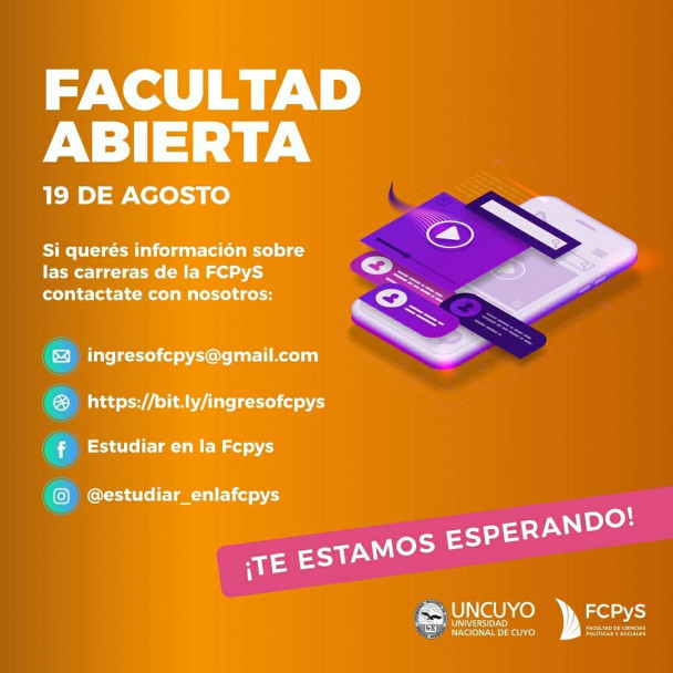 imagen ¡Arrancó la edición virtual de la Facultad Abierta en la FCPyS!