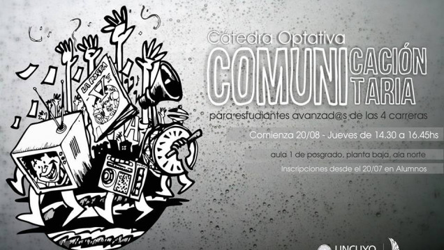 imagen Nueva cátedra optativa de Comunicación Comunitaria