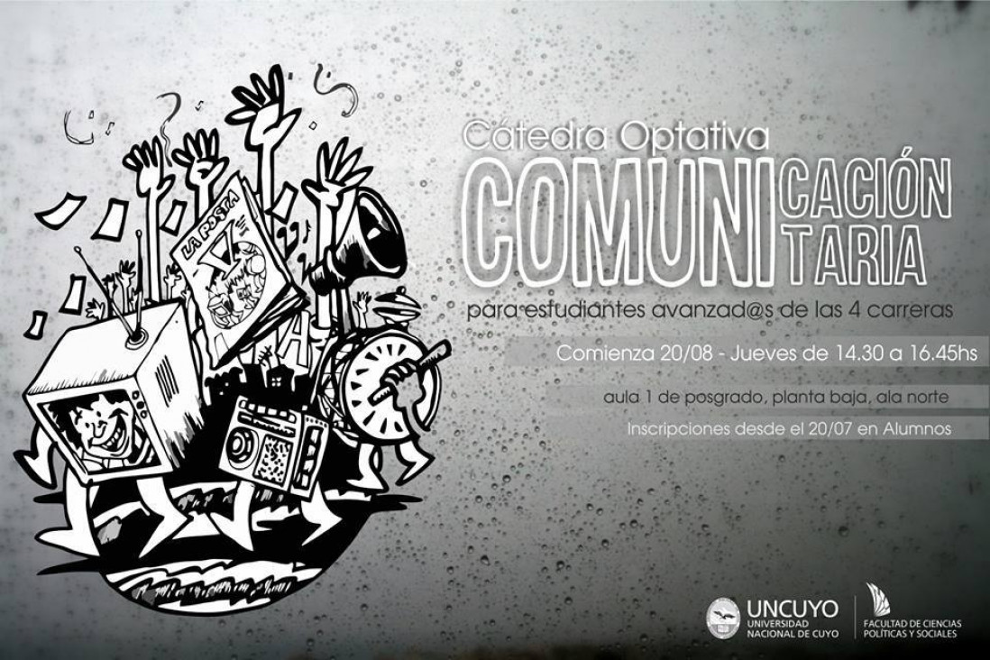 imagen Nueva cátedra optativa de Comunicación Comunitaria