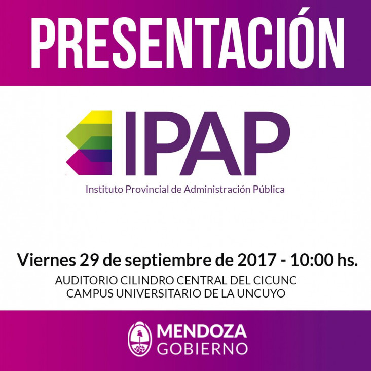 imagen Presentarán el Instituto Provincial de Administración Pública