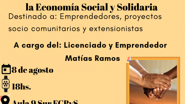 imagen Charla taller: "Cómo pensar un modelo de negocio desde la Economía Social y Solidaria"