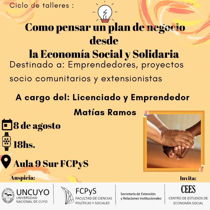 imagen Charla taller: "Cómo pensar un modelo de negocio desde la Economía Social y Solidaria"