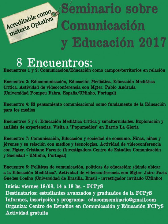 imagen Comienza el Seminario de Educación y Comunicación en la FCPyS