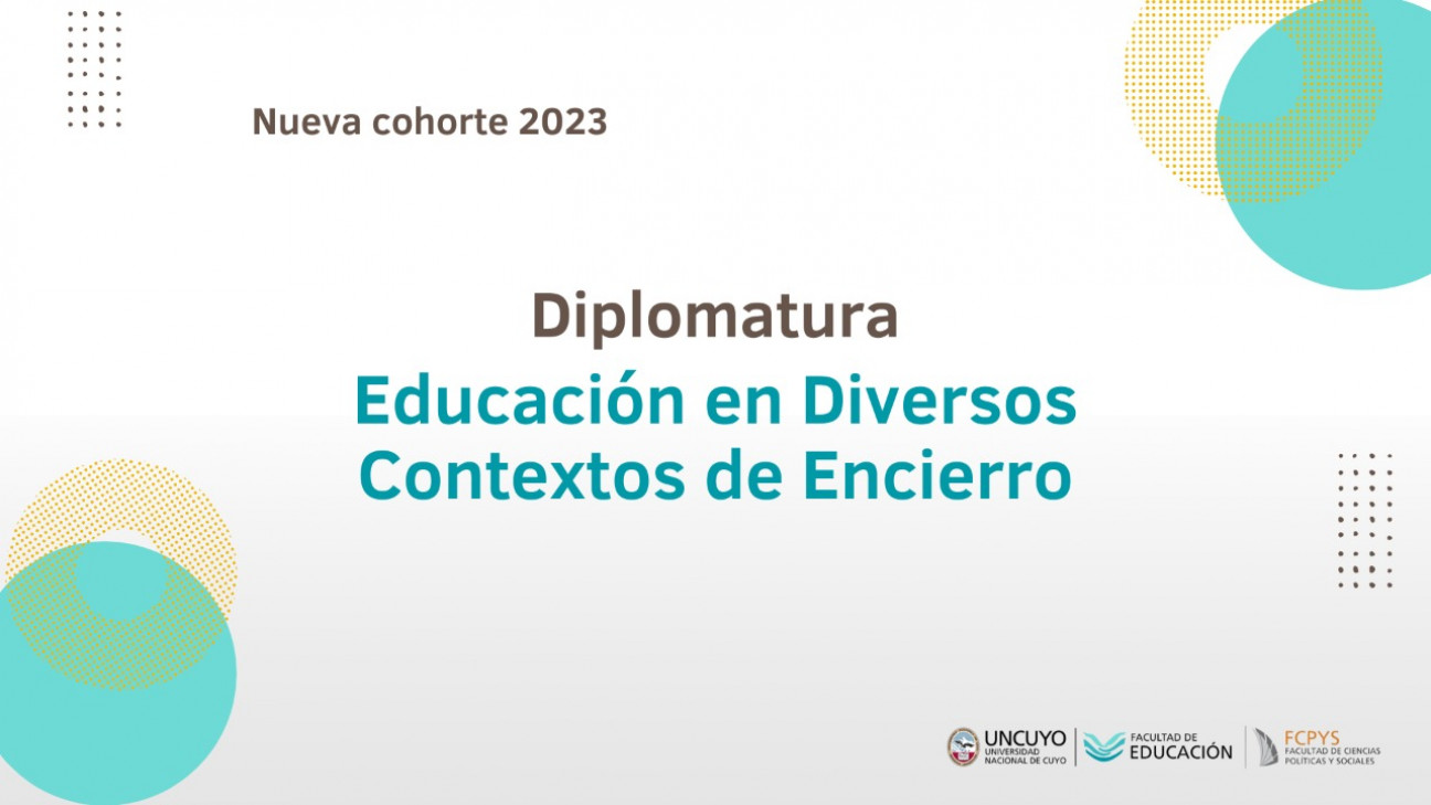 imagen Facultad de Educación y FCPyS abren inscripciones para la nueva cohorte de la Diplomatura en Educación en Contextos de Encierro