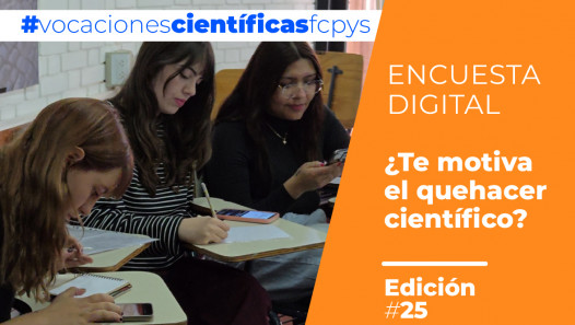 imagen Participá de la encuesta estudiantil "¿Te motiva el quehacer científico?"