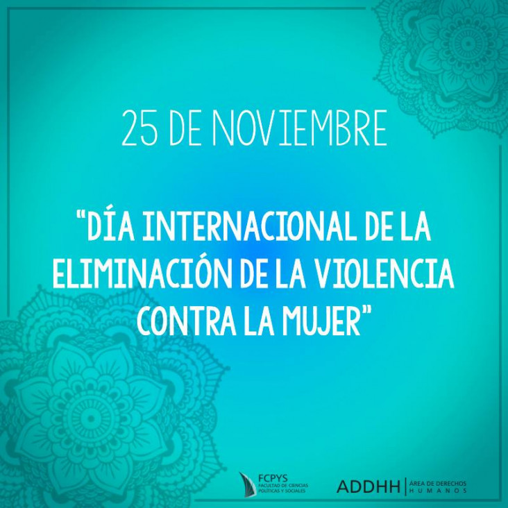 imagen La FCPyS conmemoró el Día Internacional de la Eliminación de la Violencia Contra la Mujer