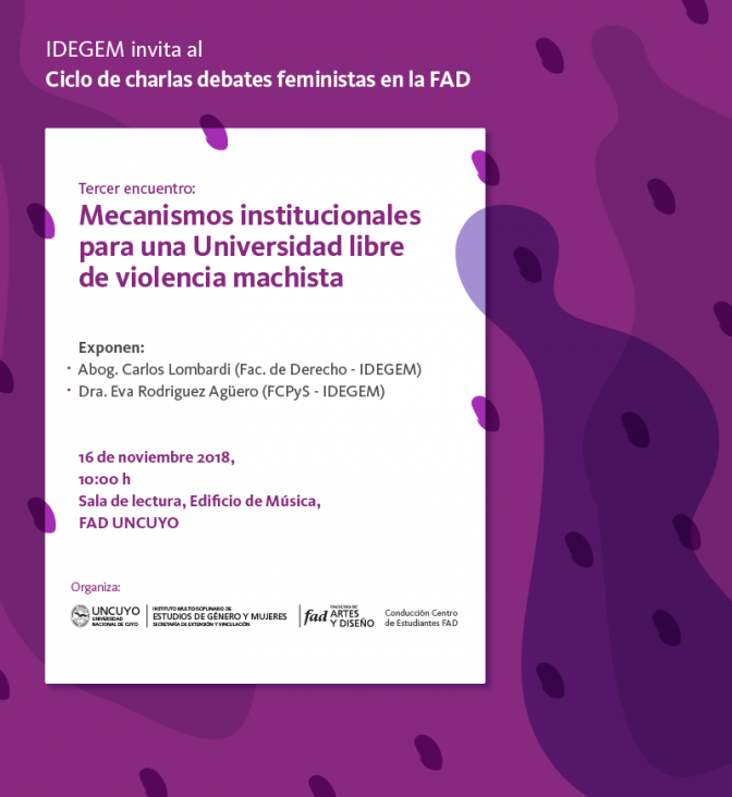 imagen Ciclo de Charlas: Debates feministas en la FAD