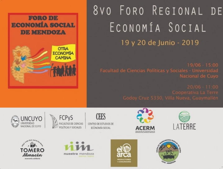 imagen La Economía Social de Mendoza realizará su 8vo Foro
