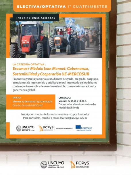 imagen Materias Optativas/Electivas - 1° cuatrimestre 2026