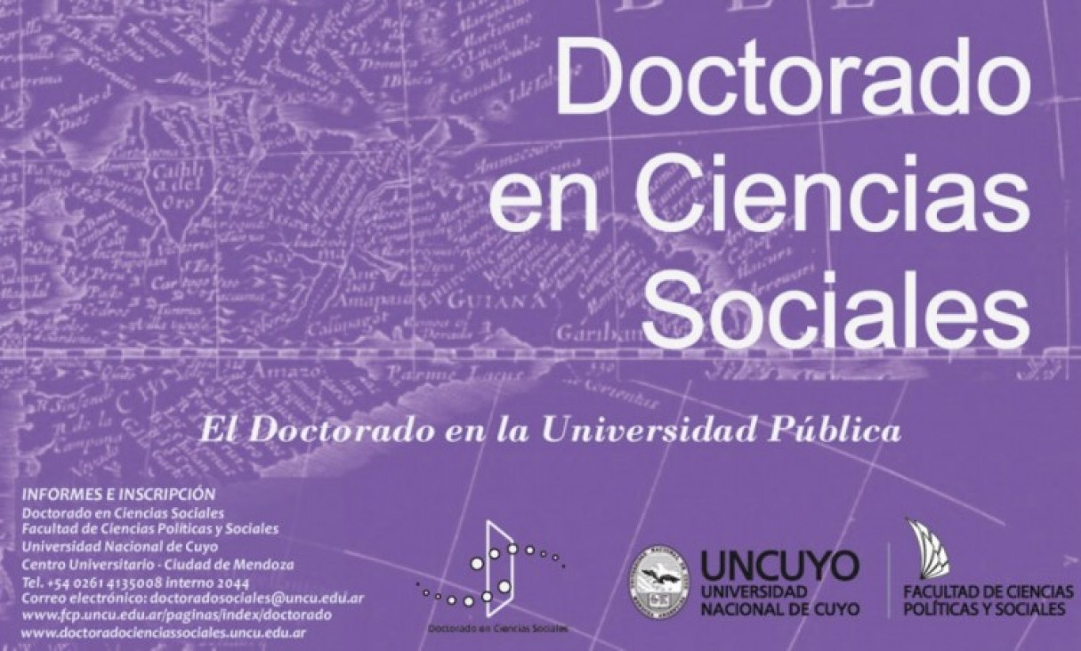 imagen Doctorado en Ciencias Sociales: inscripciones 2016