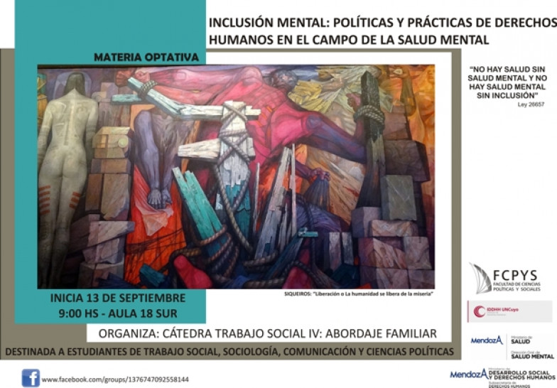 imagen Materia Optativa: Inclusión Mental:  Políticas y Prácticas de Derechos Humanos en el Campo de la Salud Mental