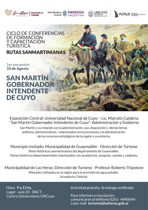 imagen Ciclo de Conferencias "Rutas turísticas Sanmartinianas"