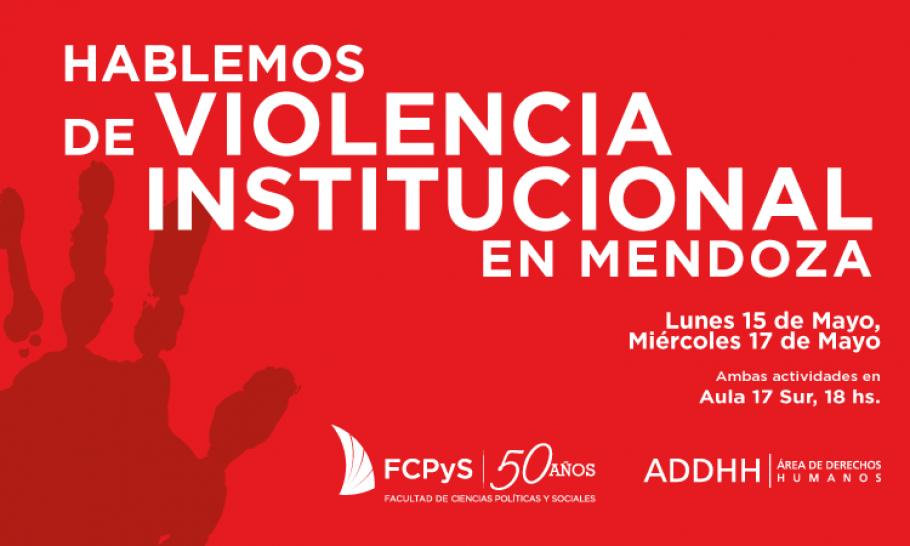 imagen Actividades sobre violencia institucional en la FCPyS