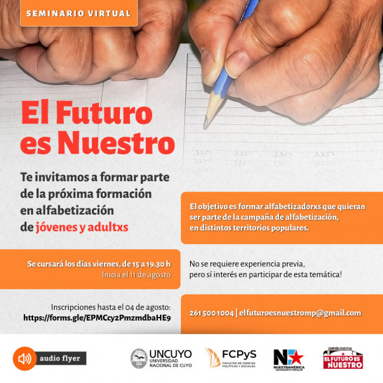 imagen Seminario de Formación: Campaña de Alfabetización "El Futuro es Nuestro"