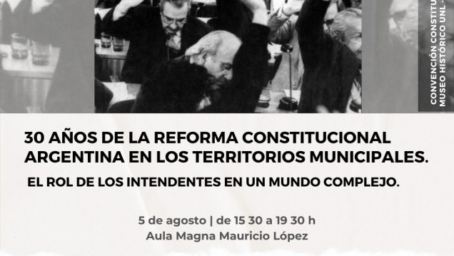 imagen Conversatorio - 30 años de la reforma constitucional argentina en los territorios municipales