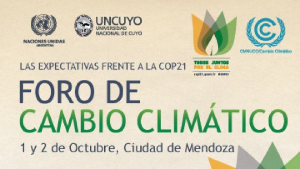 imagen  Foro de Cambio Climático: "Las expectativas frente a la COP21"