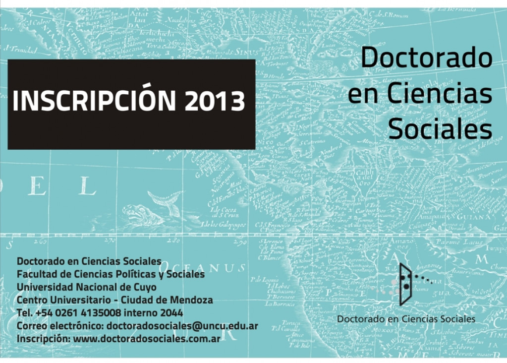 imagen Doctorado en Ciencias Sociales Inscripciones 2013