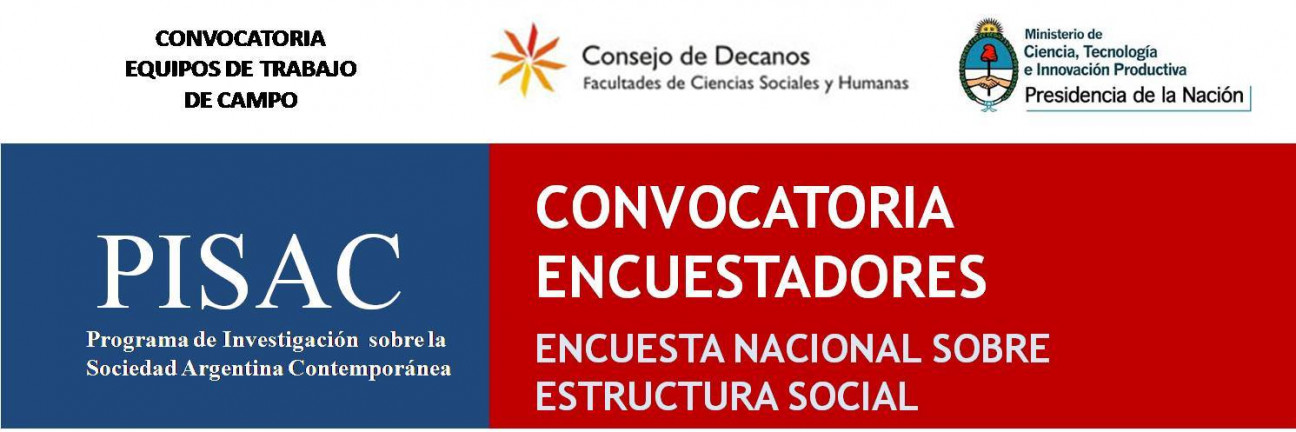 imagen Convocatoria para Encuestadores - PISAC