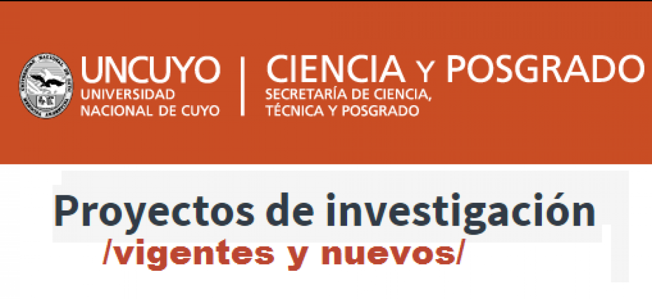 imagen  PROYECTOS BIENALES SeCTyP UNCuyo:  informes finales y nuevos proyectos 2016-2018