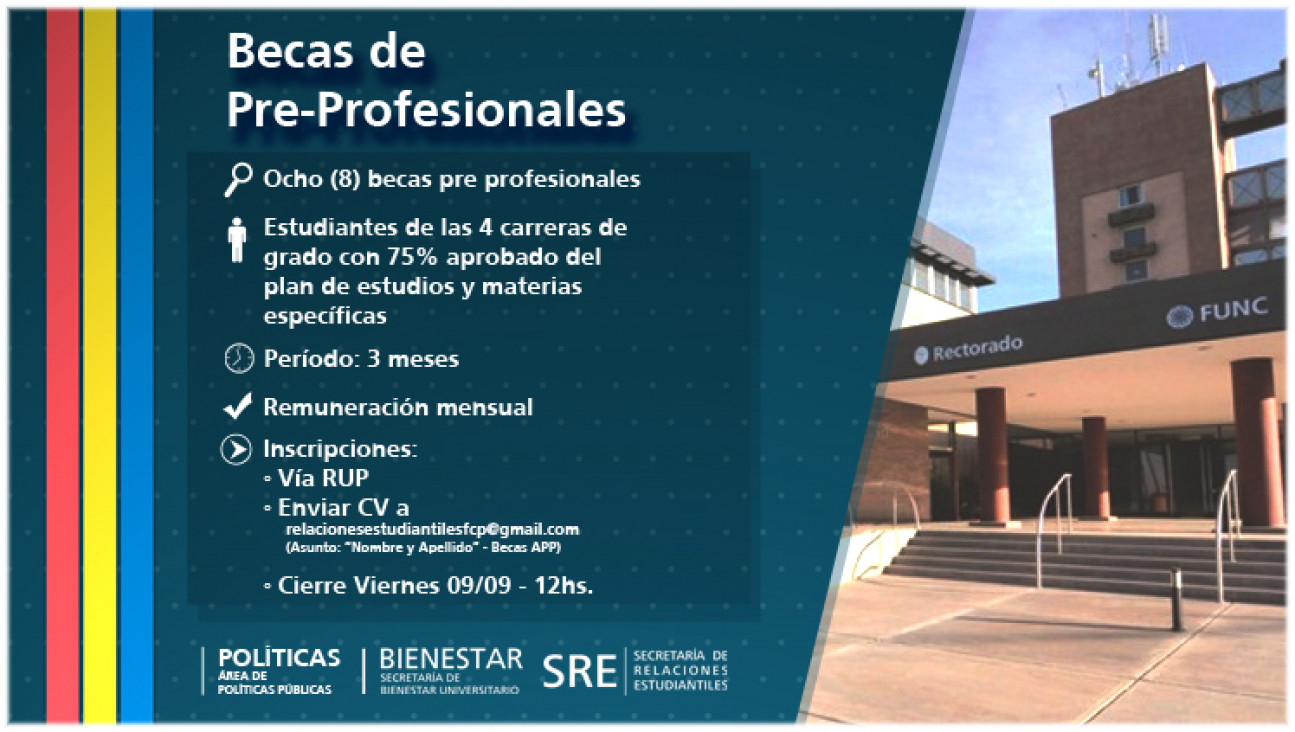 imagen Becas Pre Profesionales para el Área de Políticas Públicas