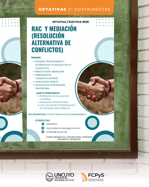 imagen Materias Optativas/Electivas - 2° cuatrimestre 2026
