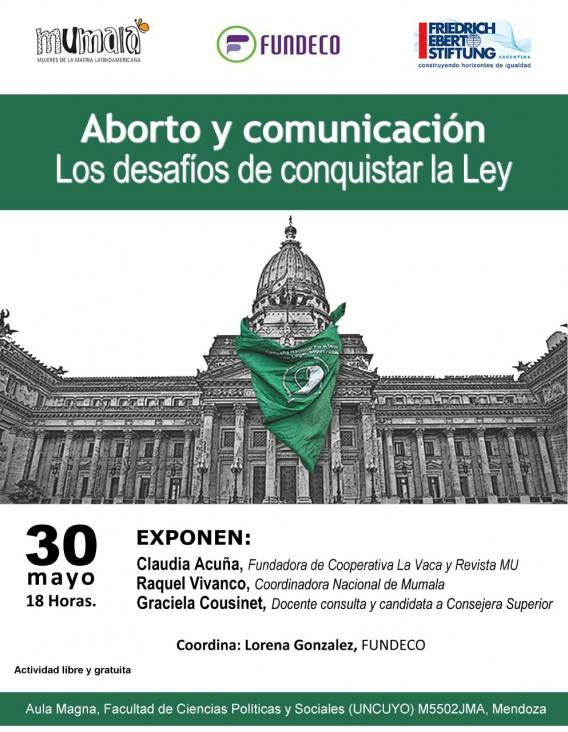 imagen Charla "Aborto y Comunicación - Los desafíos de conquistar la Ley"