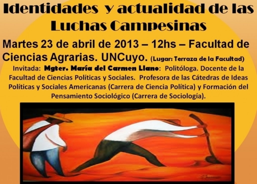 imagen Charla Debate "Identidades y Actualidad de las Luchas Campesinas"