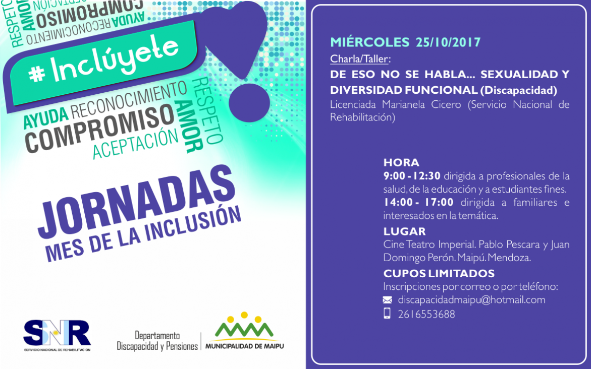 imagen Charla - Jornada sobre Sexualidad y Discapacidad