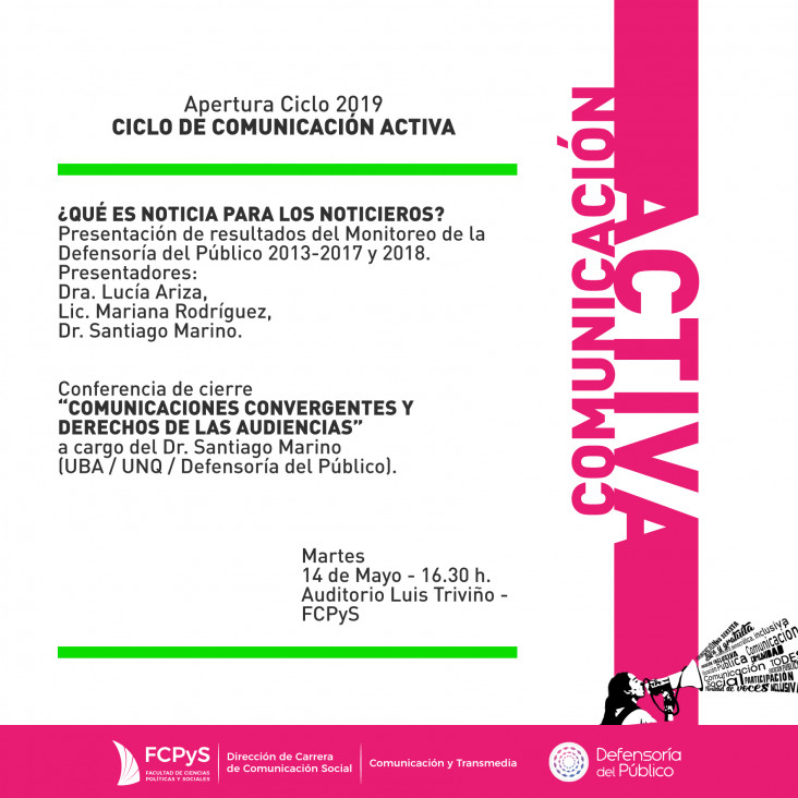 imagen Comienza el "ciclo comunicación activa 2019"