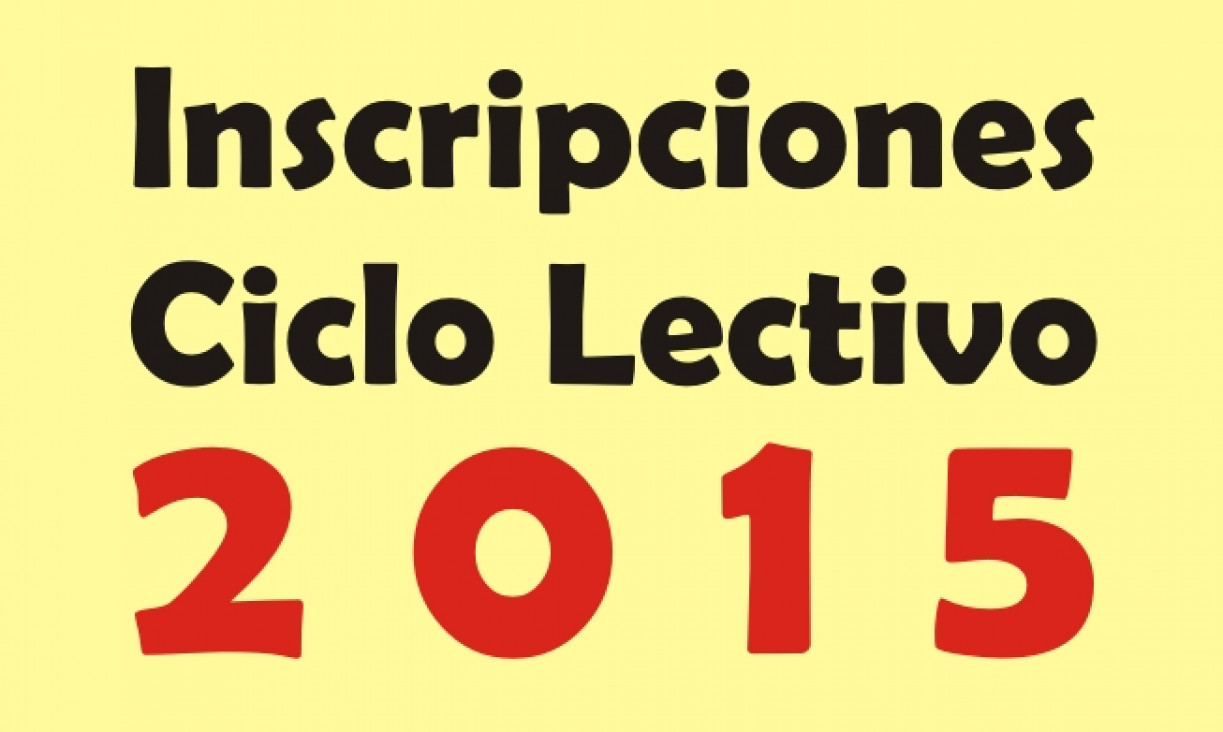 imagen Inscripciones para el Ciclo Lectivo 2015