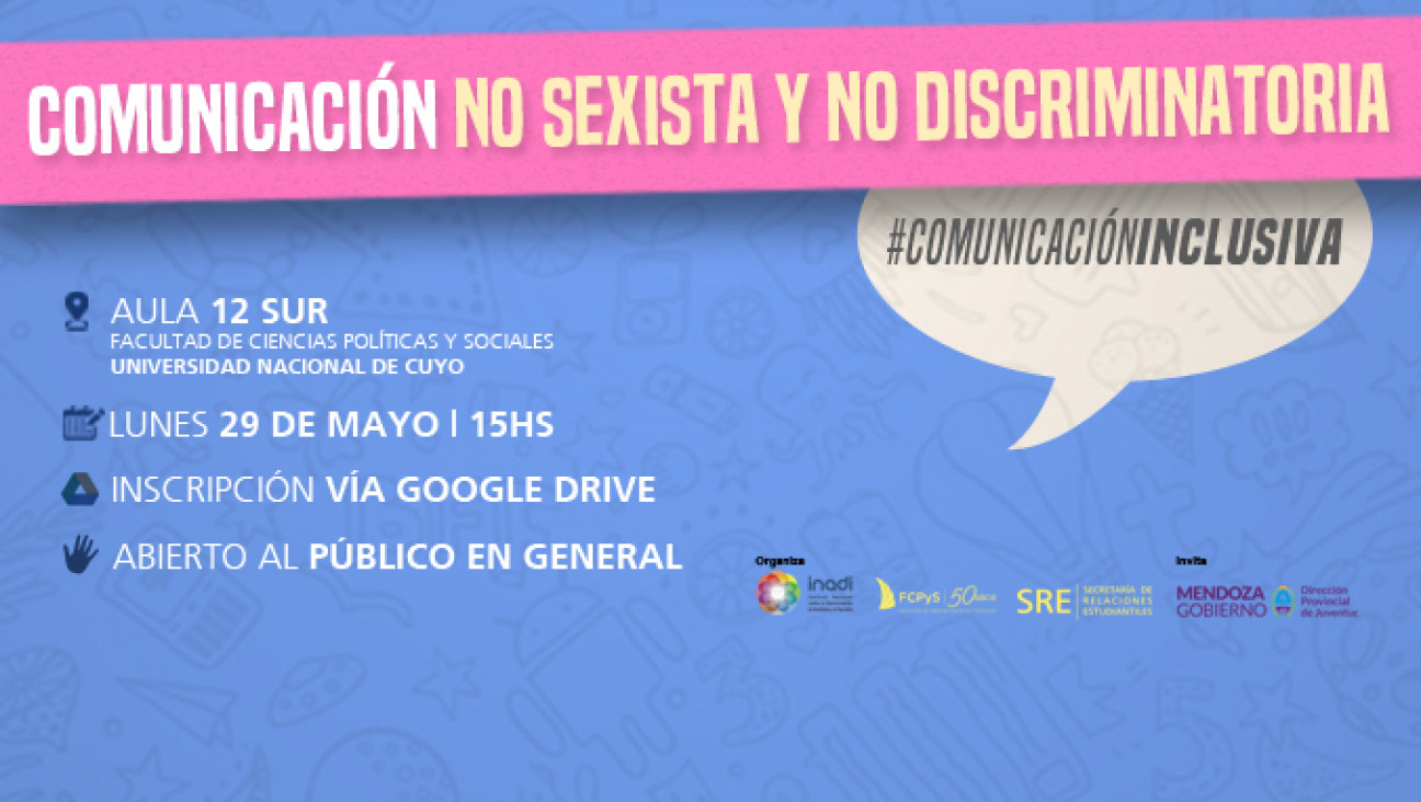 imagen Taller sobre comunicación no sexista y no discriminatoria en la FCPyS