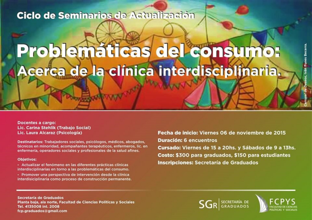 imagen Problemáticas del Consumo: Acerca de la clínica interdisciplinaria