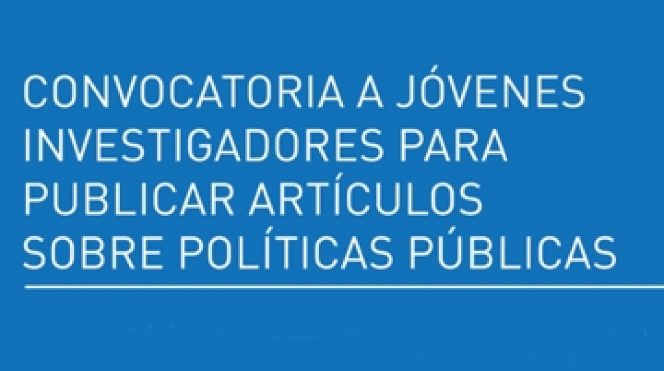 imagen Convocatoria a jóvenes investigadores para publicar artículos sobre políticas públicas