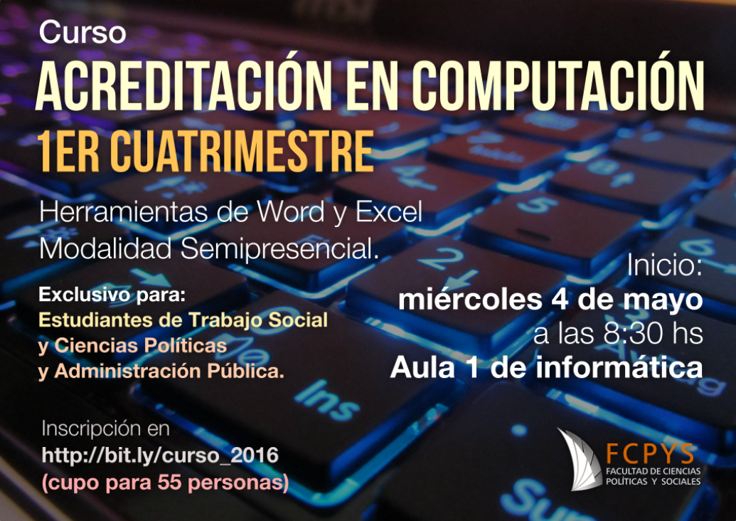 imagen Nueva fecha de inicio para el Curso  Acreditación en Computación