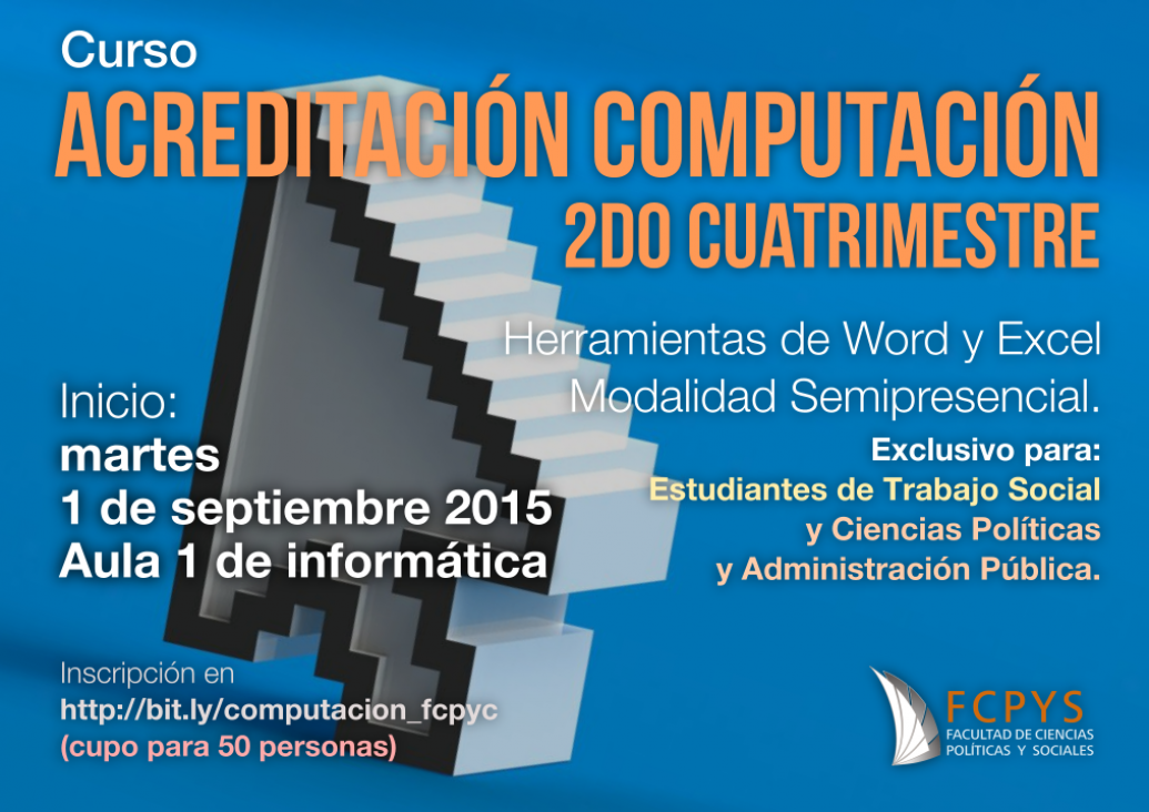 imagen Cambio de fecha en el curso para Acreditar Computación