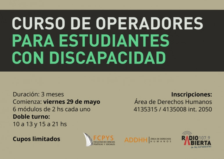 imagen Curso de Operadores para estudiantes con discapacidad en Radio Abierta