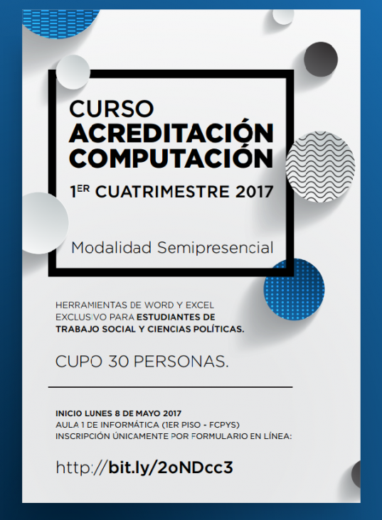 imagen Comienza el Curso de acreditación en computación