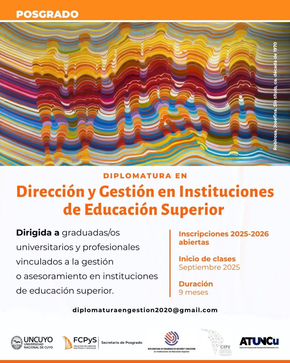 imagen Diplomatura de Posgrado en Dirección y Gestión en Instituciones de Educación Superior