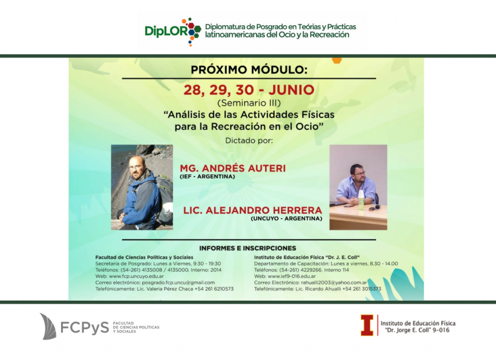 imagen III Seminario "Análisis de las Actividades Físicas para la Recreación en el Ocio"