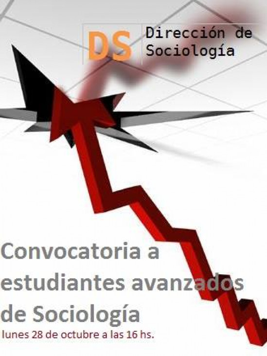 imagen Convocatoria a Estudiantes Avanzados de la Carrera de Sociología