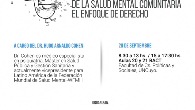 imagen Conferencia –Taller: "Principios de la Salud Mental Comunitaria: el enfoque de derecho"