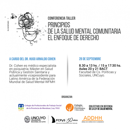 imagen Conferencia –Taller: "Principios de la Salud Mental Comunitaria: el enfoque de derecho"