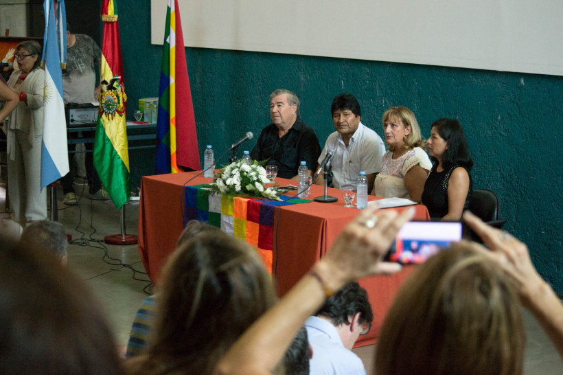 imagen En la UNCuyo, Evo Morales hizo balance y memoria de su lucha