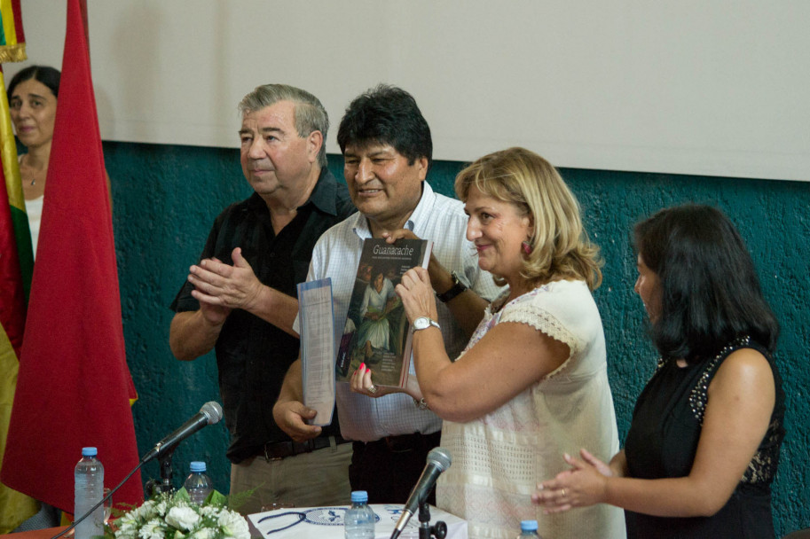 imagen En la UNCuyo, Evo Morales hizo balance y memoria de su lucha