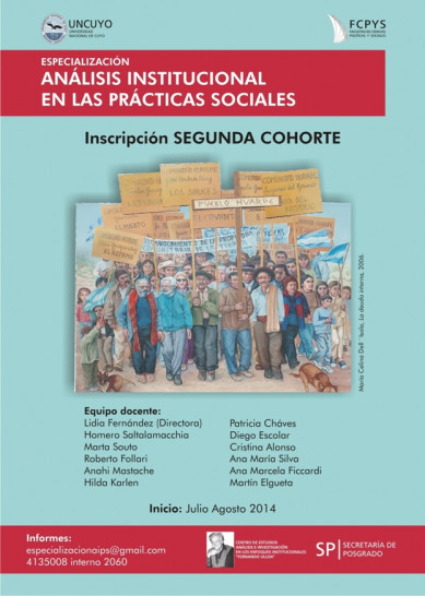 imagen Inicia Inscripción 2º Cohorte Especialización en Análisis Institucional en las Prácticas Sociales