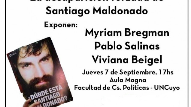 imagen Charla- Debate: La desaparición forzada de Santiago Maldonado