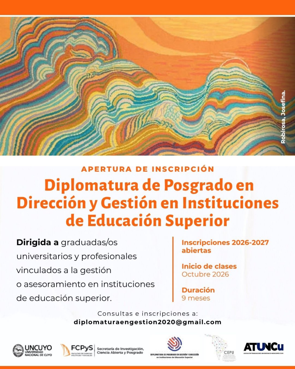 imagen Diplomatura de Posgrado en Dirección y Gestión en Instituciones de Educación Superior
