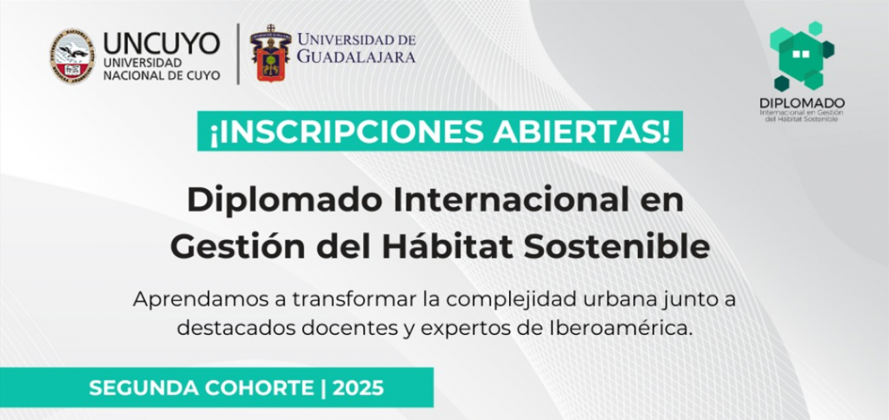 imagen Abren inscripciones para la 2da Cohorte del Diplomado Internacional en Gestión del Hábitat Sostenible